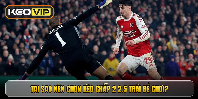 Tại sao nên chọn kèo chấp 2 2.5 trái để chơi?